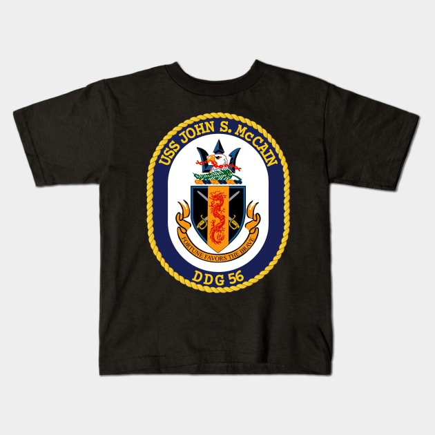 USS John S. McCain (DDG-56) wo Txt Kids T-Shirt by twix123844